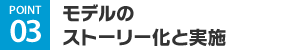 POINT03 モデルのストーリー化と実施